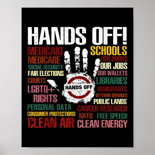 Widerstandsstatus der Freiheitshand von Prot Poster (Vorne)