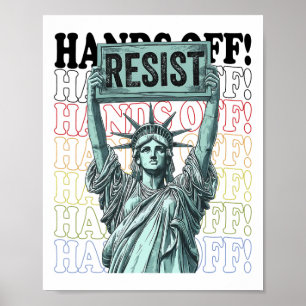 Widerstandsstatus der Freiheitshand von Prot Poster