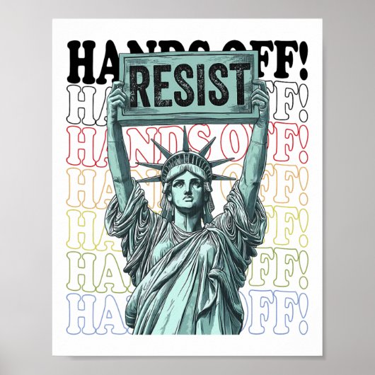 Widerstandsstatus der Freiheitshand von Prot Poster (Vorne)