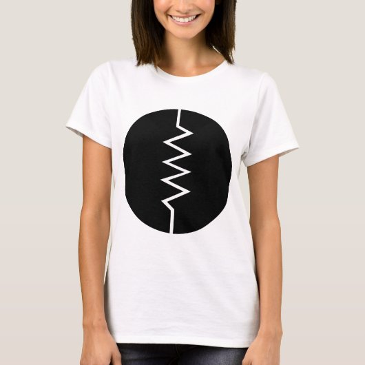 Widerstandssymbol - Circlated T-Shirt (Vorderseite)