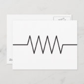 Widerstandssymbol Postkarte (Vorne/Hinten)