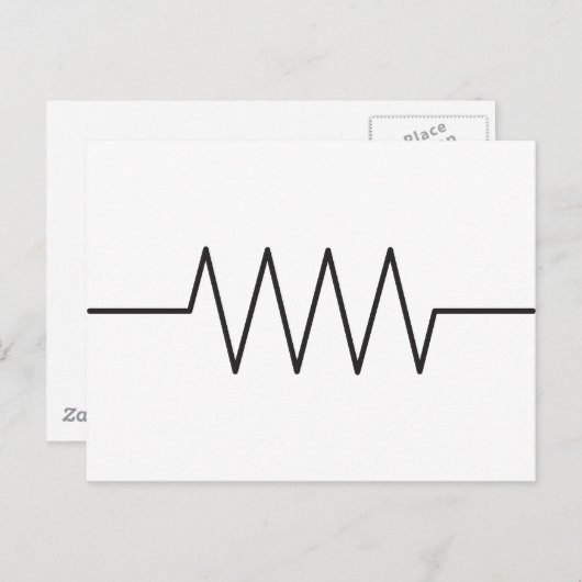 Widerstandssymbol Postkarte (Vorne/Hinten)