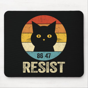 Widerstehe Anti Trump T-Shirt Retro Widerstehe Ant Mousepad