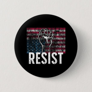 Widerstehe bedrängter verkehrter amerikanischer Fl Button