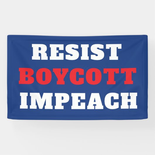 Widerstehe Boykott Impeach Banner (Horizontal)