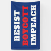 Widerstehe Boykott Impeach Banner (Vertikal)