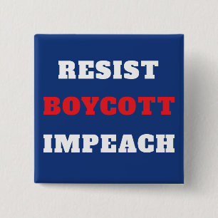 Widerstehe Boykott Impeach Hof Button