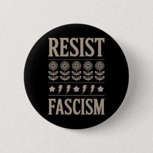 Widerstehe dem Faschismus Protestiere gegen Trump Button