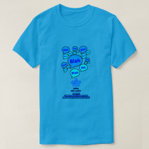 Widerstehe dem Teufel - Blaues Logo - T-Shirt