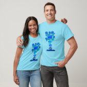 Widerstehe dem Teufel - Blaues Logo - T-Shirt (Unisex)