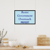 Widerstehe dem Übergriff der Regierung Poster (Küche)
