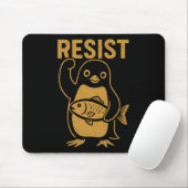 Widerstehe der Rebellischen Pinguin-Widerstandspro Mousepad (Mit Mouse)