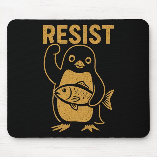 Widerstehe der Rebellischen Pinguin-Widerstandspro Mousepad (Vorne)