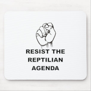 Widerstehe der Reptilien-Agenda Mousepad