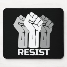 Widerstehe erhobenen Fäusten Protestdesign