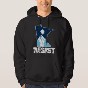 Widerstehe erhobener Faust in Minnesota Hoodie