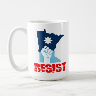 Widerstehe erhobener Faust in Minnesota Kaffeetasse