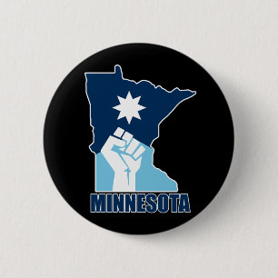 Widerstehe erhobener Faust Minnesota Button