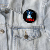 Widerstehe erhobener Minnesota-Faust Button (Beispiel)