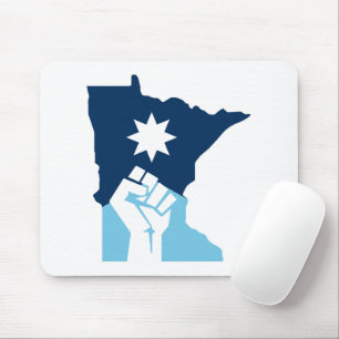 Widerstehe erhobener Minnesota-Faust Mousepad