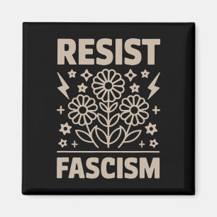 Widerstehe Faschismus Protest Trump Anti Trump 3 Magnet