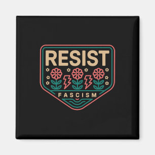 Widerstehe Faschismus Protest Trump Anti Trump 9 Magnet