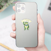 Widerstehe Frosch Illustration STICKER, Süßer Prot Aufkleber (Telefon)