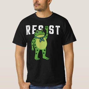 Widerstehe Frosch Portland Frosch Protest für Männ T-Shirt