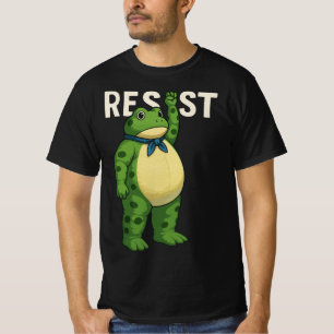 Widerstehe Frosch Portland Frosch Protest für Männ T-Shirt