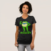 Widerstehe Frosch Steht Stark T-Shirt (Vorne ganz)