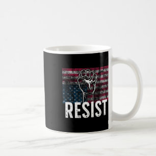 Widerstehe Gestresster Amerikanischer Flagge Usa A Kaffeetasse