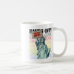 Widerstehe Hands Off Vintage We The People Amerika Kaffeetasse