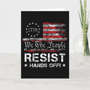 Widerstehe Hands Off Vintage We The People Amerika Karte