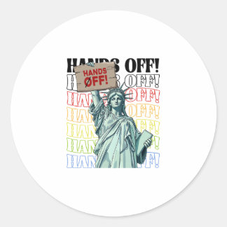 Widerstehe Hands Off Vintage We The People Amerika Runder Aufkleber