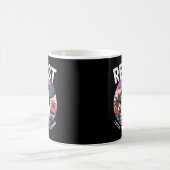Widerstehe ich stehen mit Pinguinen Retro Funny Pi Kaffeetasse (Mittel)