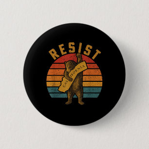 Widerstehe Kalifornischer Bär Button