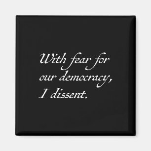 Widerstehe mit Angst für unsere Demokratie, ich wi Magnet