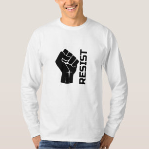 Widerstehe mit der Faust - in Schwarz 0002 T-Shirt