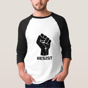 Widerstehe mit der Faust - in Schwarz T-Shirt