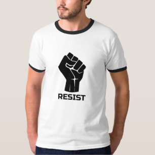 Widerstehe mit der Faust - in Schwarz T-Shirt