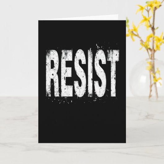 Widerstehe politischem Protest 3  Karte (Gelbe Blume)