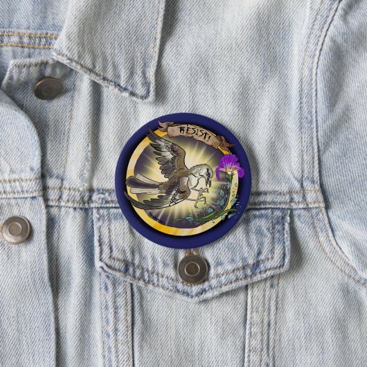 Widerstehe Staatsvogel Tennessee Spottdrossel Button (Beispiel)