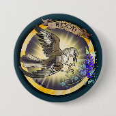 Widerstehe Staatsvogel Texas Spottdrossel Button (Vorderseite)