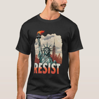 Widerstehe Statue der Freiheit Aktivismus Vintage T-Shirt