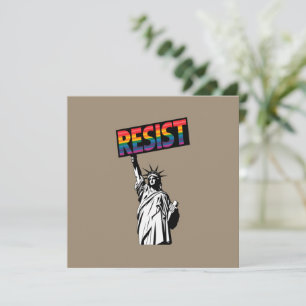 Widerstehe Statue der Freiheit Feministisches Gesc Einladung
