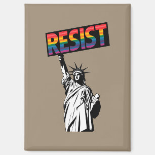 Widerstehe Statue der Freiheit Feministisches Gesc Magnet