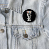 Widerstehe Statue Of Liberty Frieden Freundlichkei Button (Beispiel)