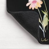 Widerstehe subtiler Anti-Trump-Blumen-Botanik-Prot Mousepad (Ecke)