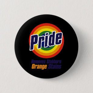 Widerstehe Trump Entferne Hartnäckige Orange Fleck Button