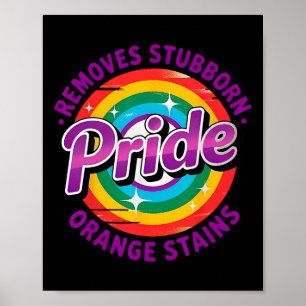 Widerstehe Trump Entferne Hartnäckige Orange Fleck Poster